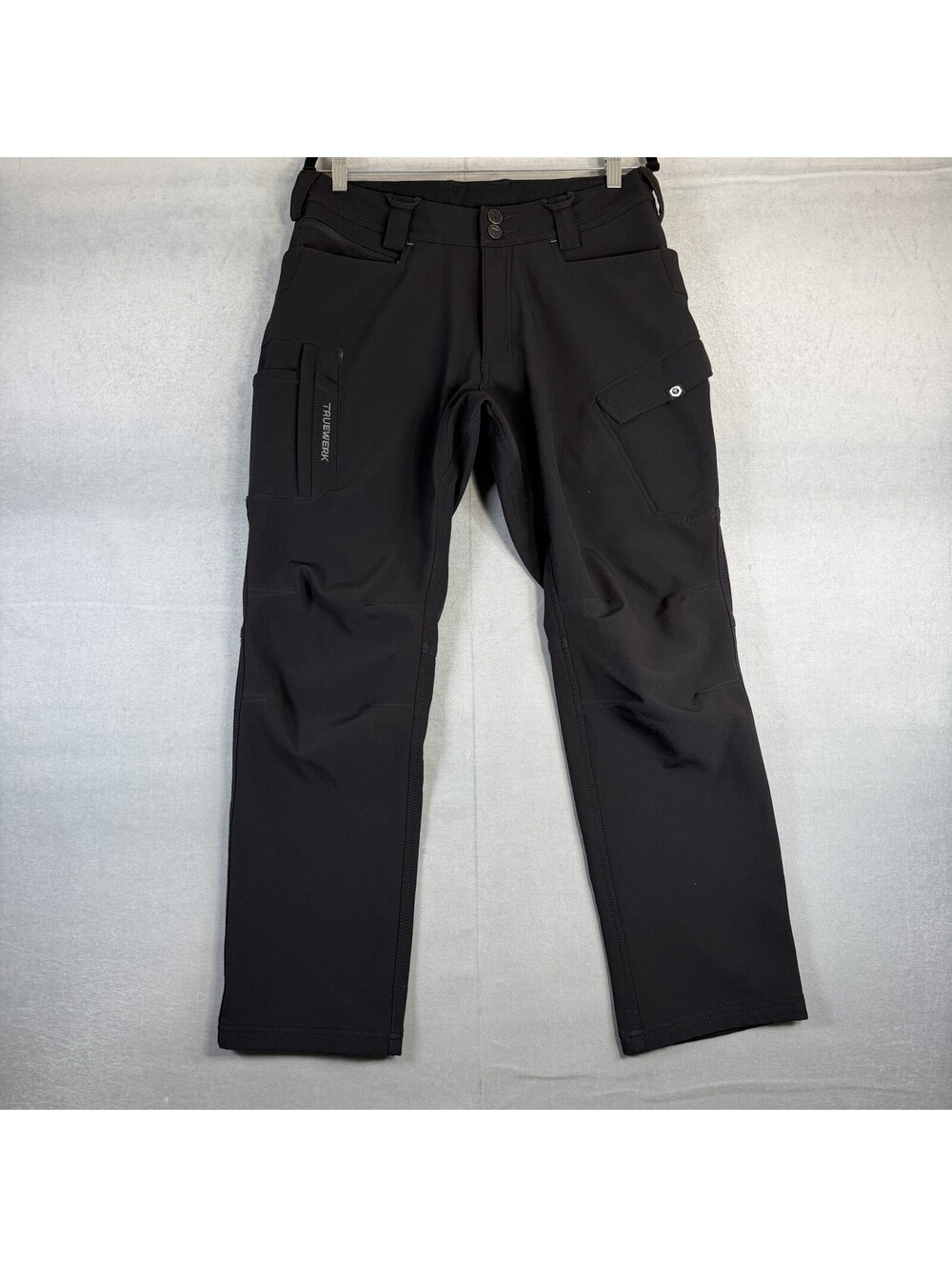 Truewerk T3 Pants Mens 32x30 Black Fleece Lined Insulated Cargo Utility Workpant